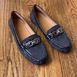 Coach Black Flats